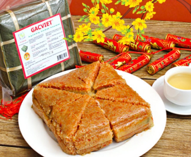 Bánh Chưng Gấc/ Bánh Chưng Chùm Ngây/ Bánh Chưng Truyền Thống Gấc Việt