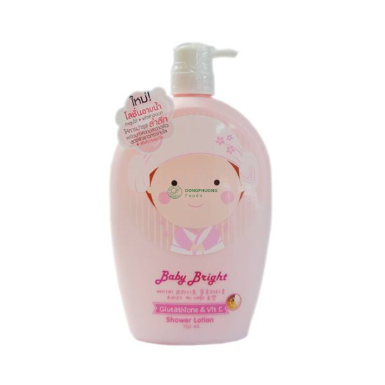 Sữa tắm baby bright 750ml (hồng)